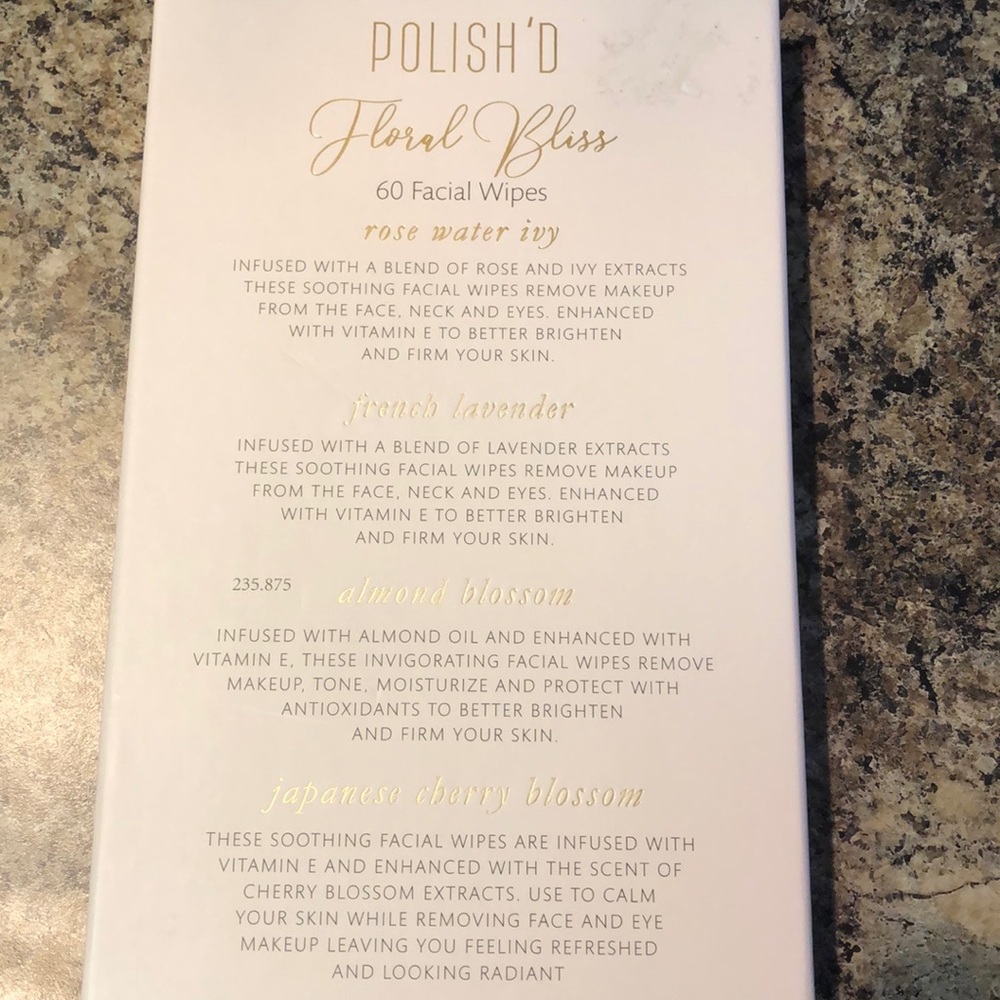 Floral Bliss Facial Wipes View 2